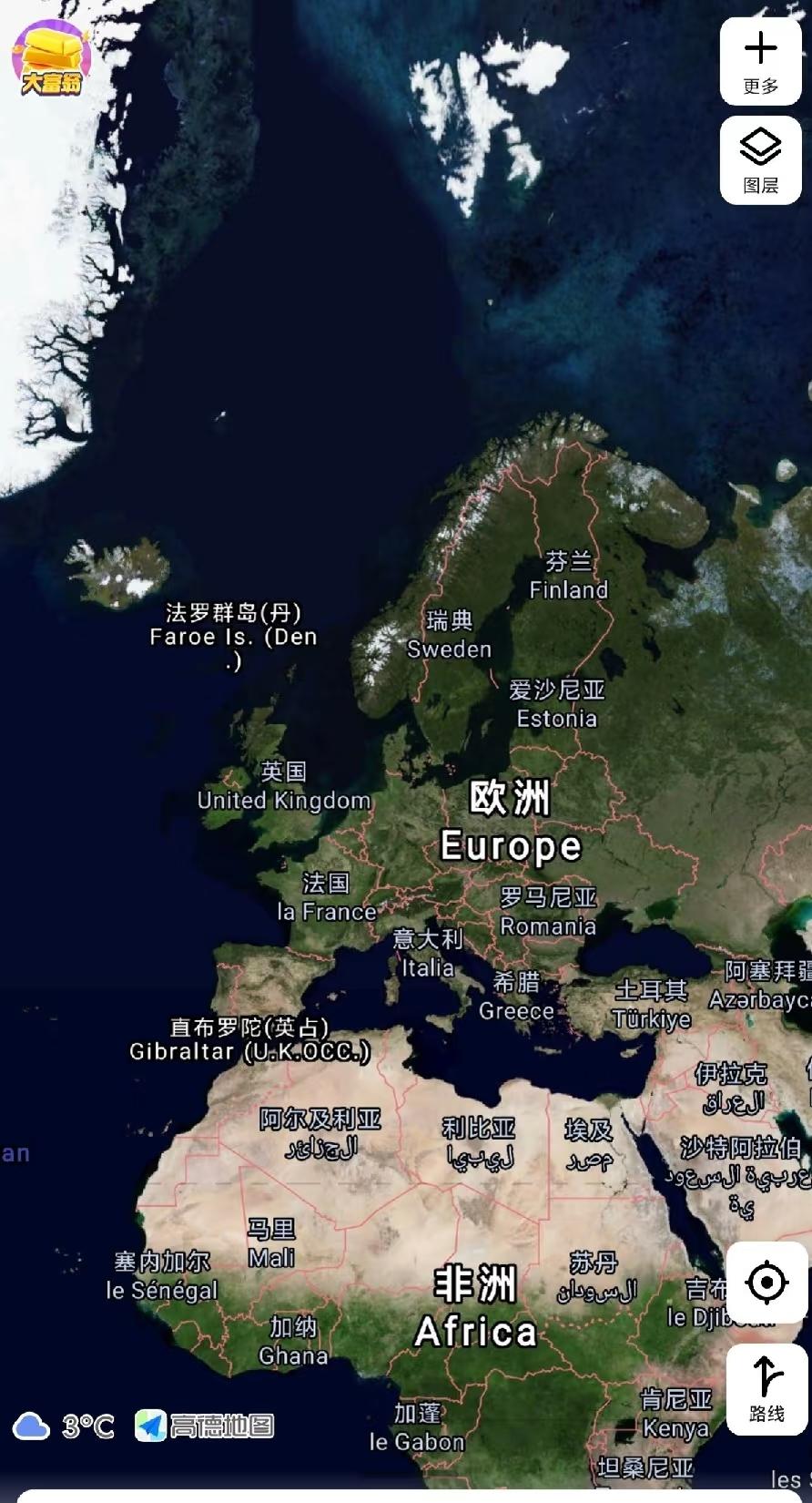 我怕这种卫星地图，深海[捂脸哭]