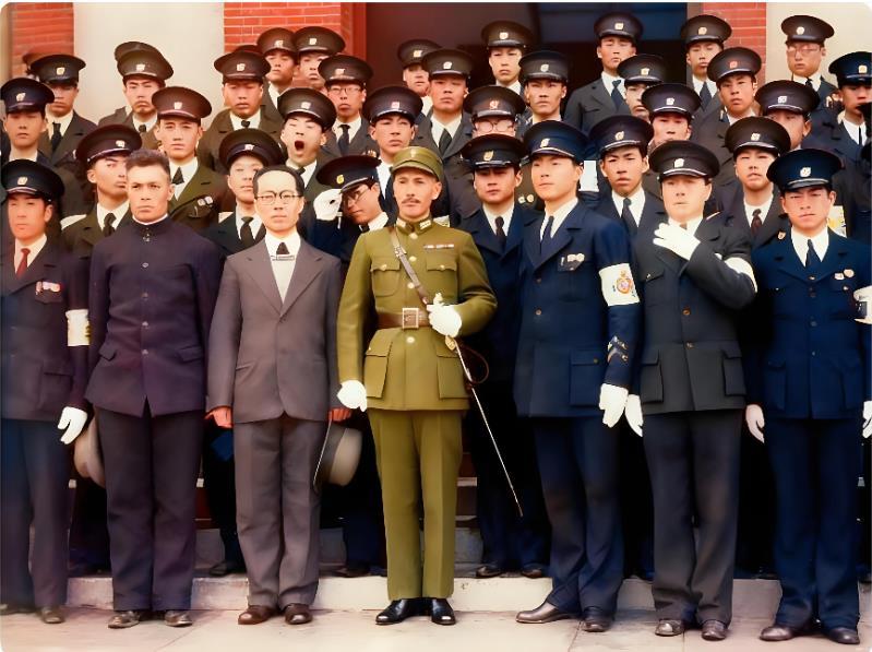 这张拍摄于1937年2月的照片，定格了蒋介石在南京陆军军官学校（黄埔军校南京分校