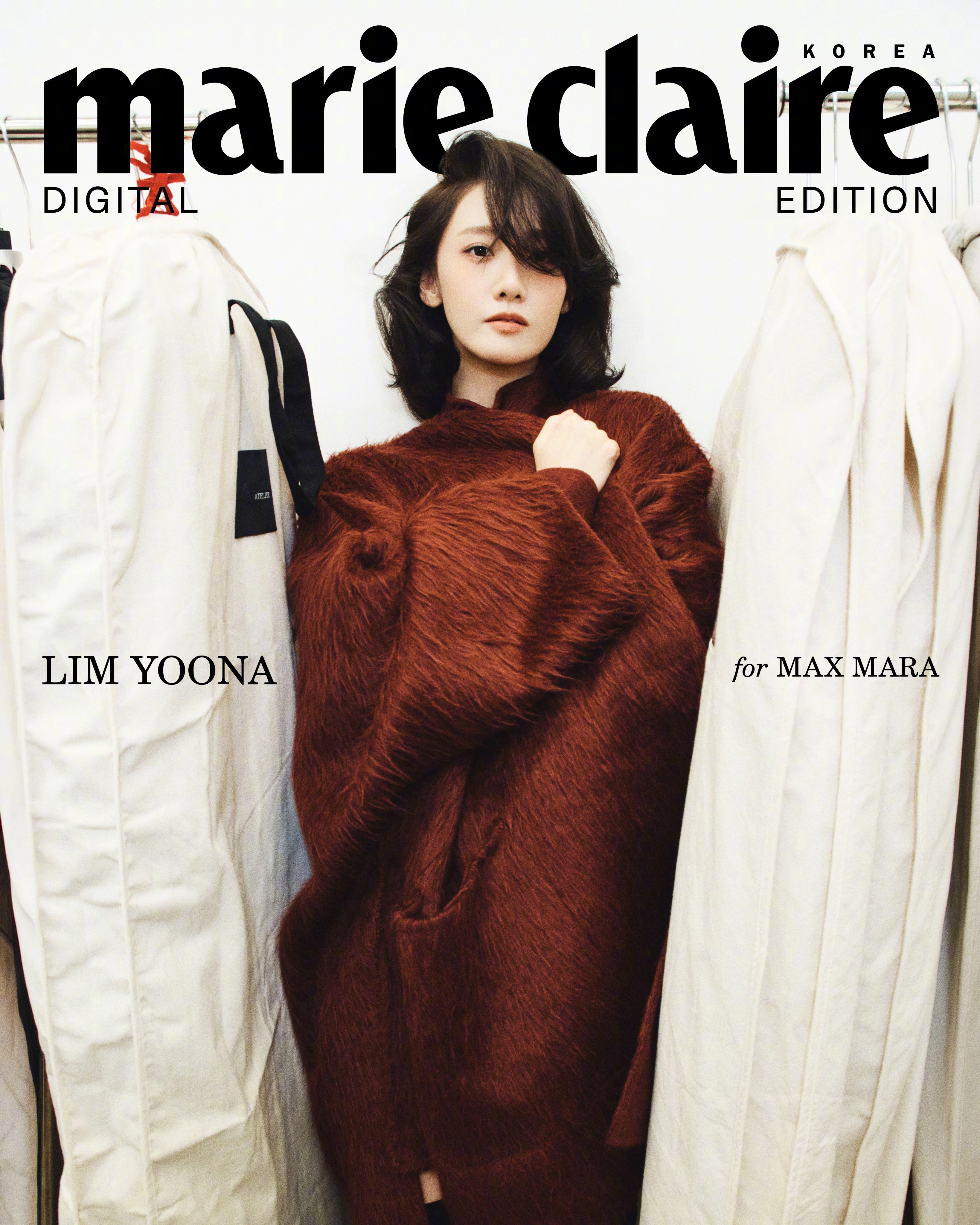 林允儿MarieClaireKorea电子刊封面人物，一组MaxMar