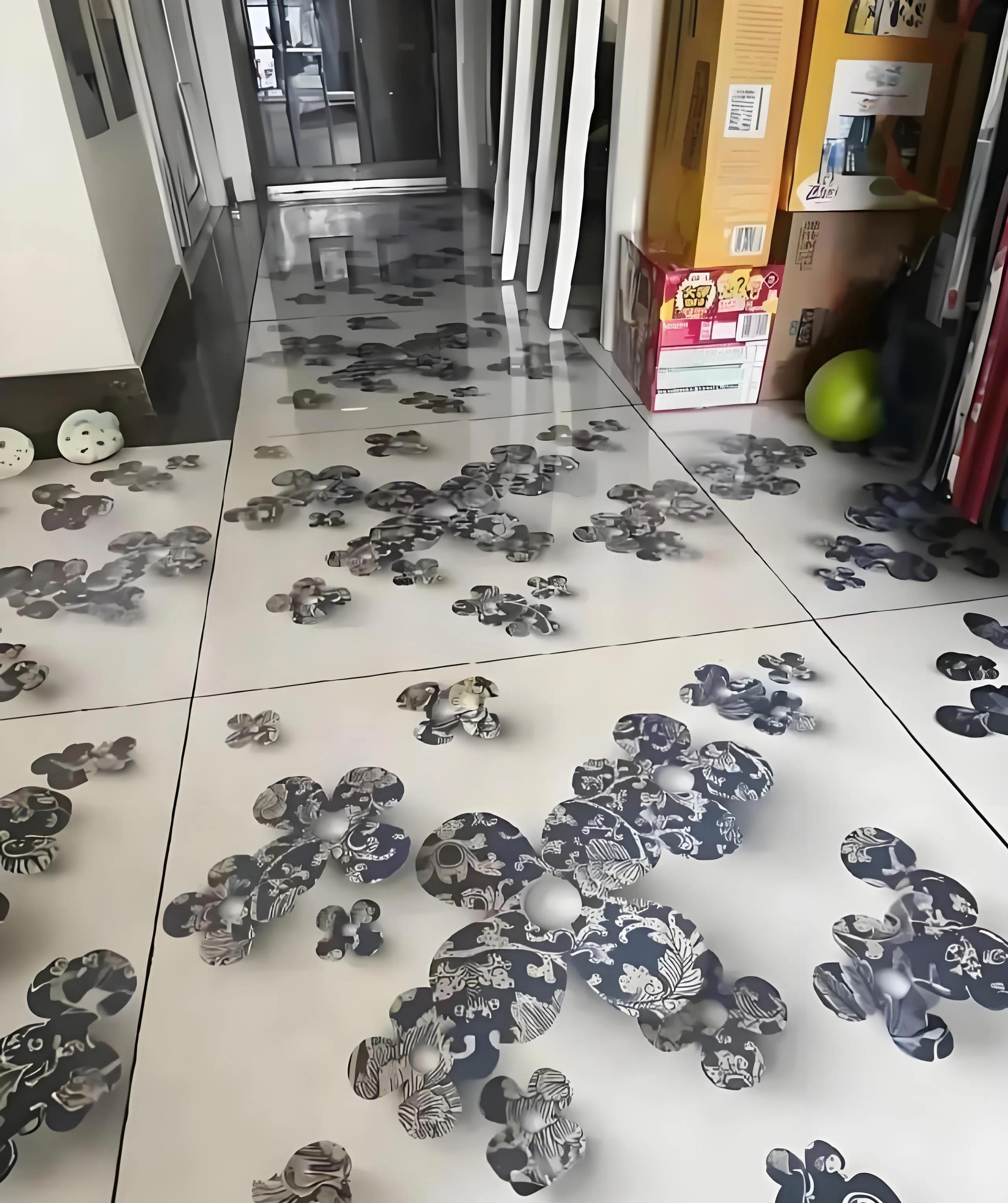 闺蜜家的地板太漂亮了，一进门就被这地板惊讶到了，发给网友看看好不好看？你们是不是