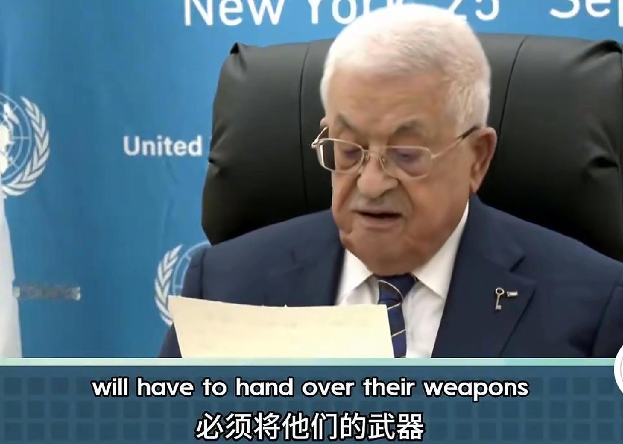 联合国大会上，阿巴斯与其他国家的发言有一个明显的区别，其他国家的发言基本是抨击以