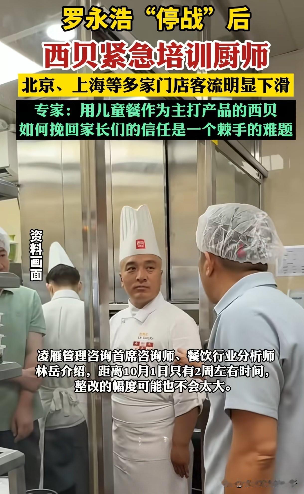 这下好了！全国人民又知道了，西贝你现在才开始培训厨师，不就是等于告诉大家