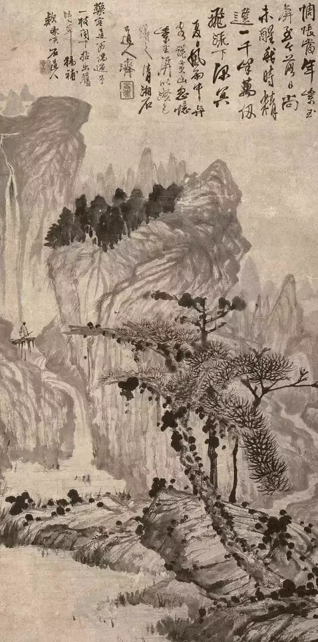 石涛（1642一约1707），清代画家、中国画一代宗师。法名原济，一作元济。本姓