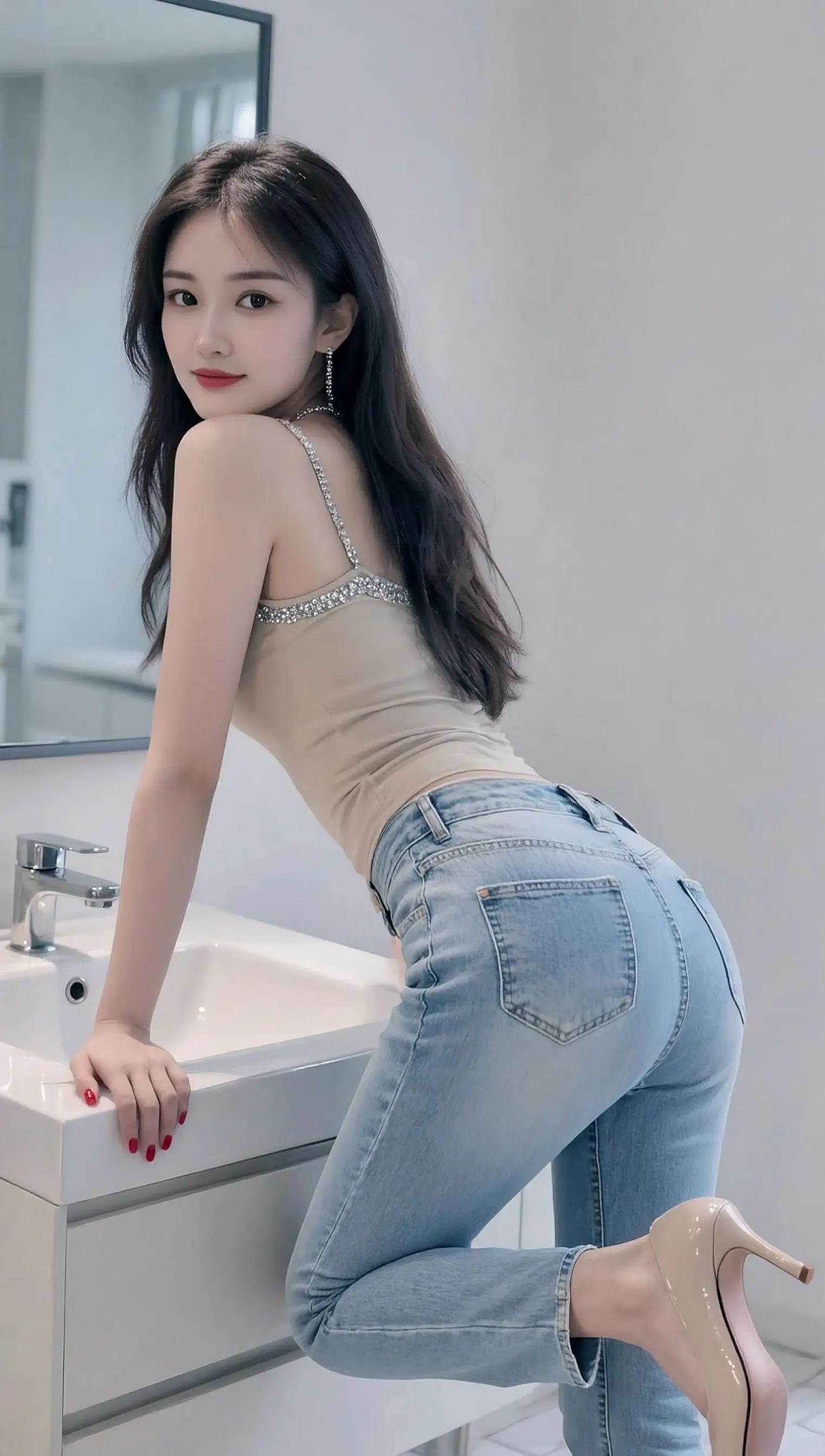 穿搭牛仔裤穿搭AI性感写真 ai创作