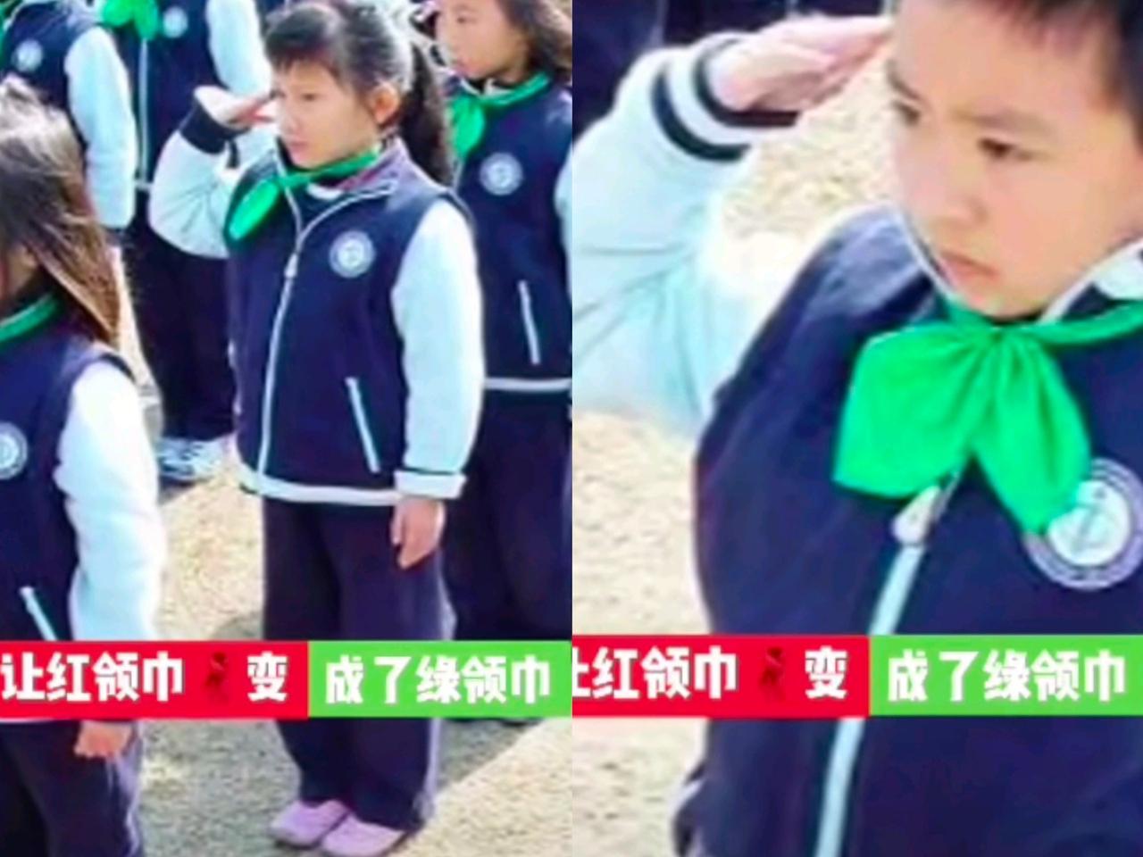 西安那事儿绿领巾把教育初心整变味了！学校想搞区分，结果把孩子自尊踩稀碎。