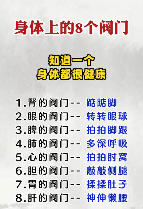 八大脏腑养护小方法，日常简单动作调理身体