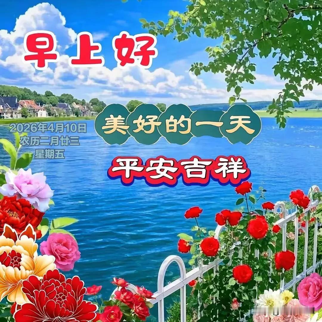  春风寄暖意，晨光送安康，早安，愿一切美好如期而至。