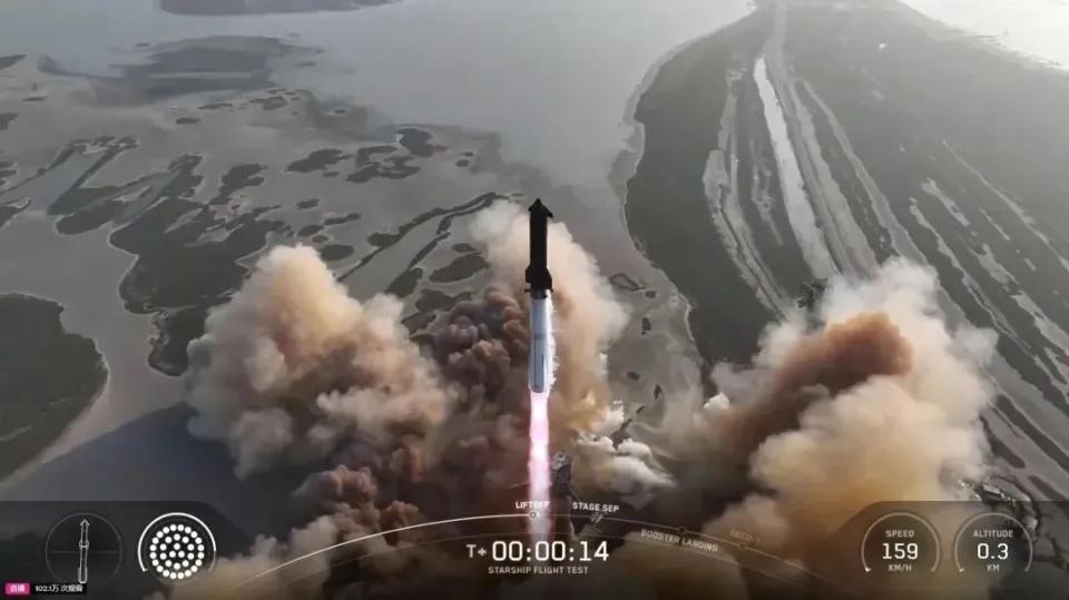 第九次试射又失败了，而且这次比之前几次都飞得烂，第一级推进器就爆炸了，压根不是朝