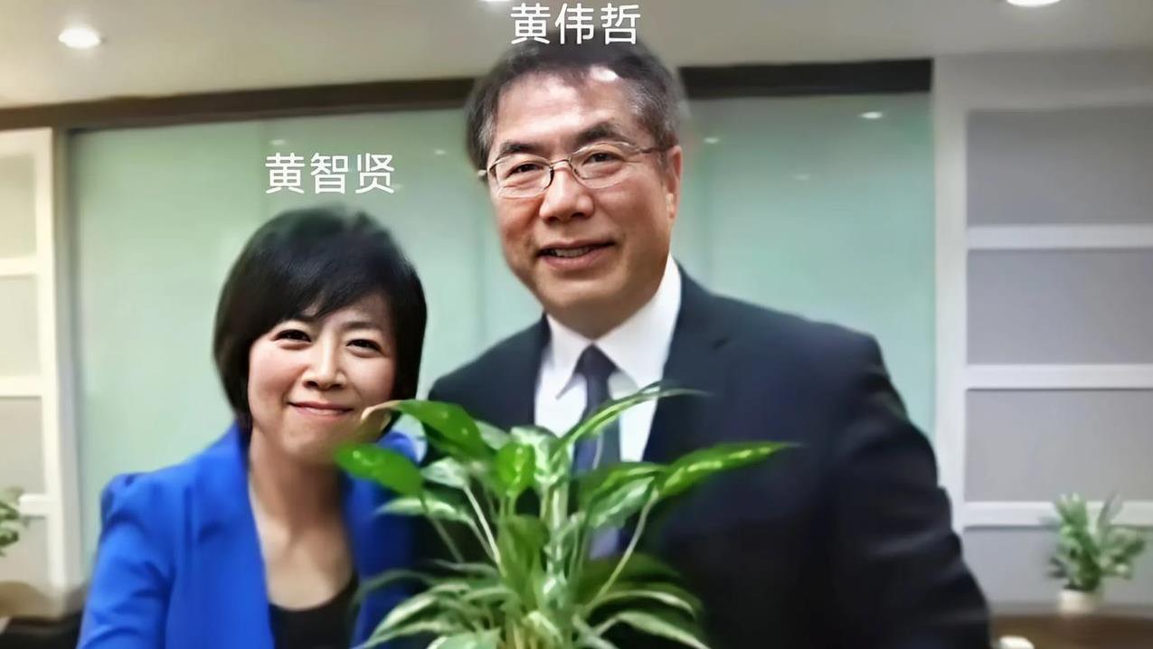 黄智贤，我想请问你，几年前你绿营的哥哥黄伟哲说你是蓝营的人，而你也说黄伟哲以后的