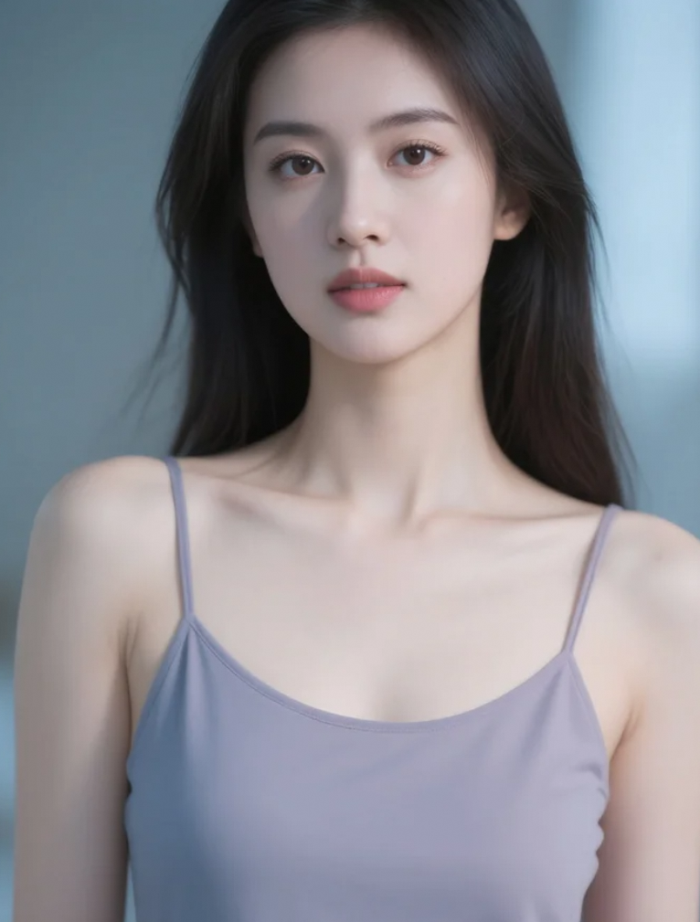 手捧鲜花人面更胜花娇，笑靥如春温暖绽放。