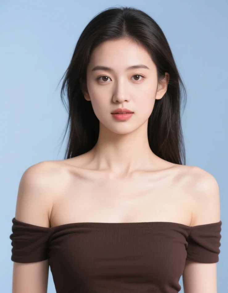 水边倒影胜天仙，真身更是美绝伦。