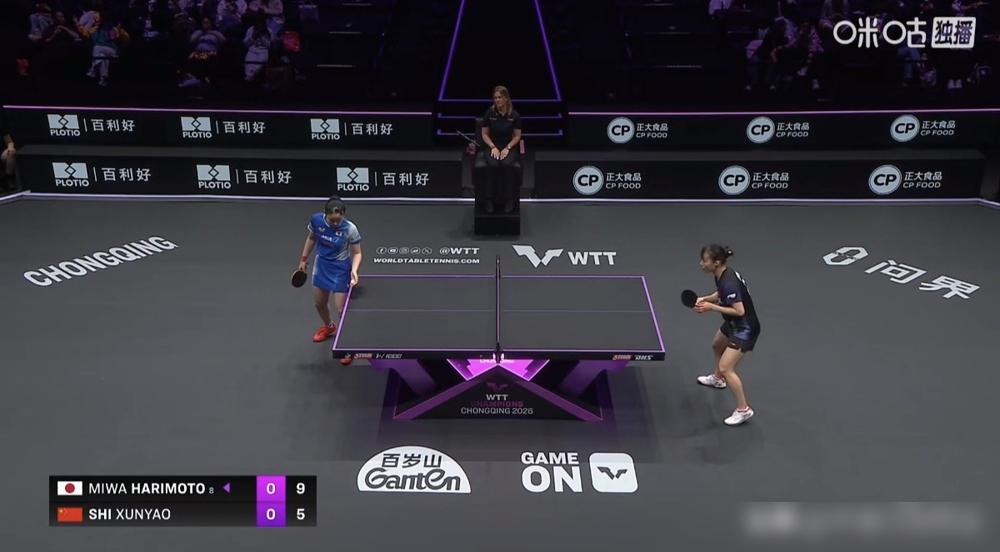 刚结束的WTT重庆冠军赛女单1/4决赛，石洵瑶2-4输给张本美和。前一轮她刚