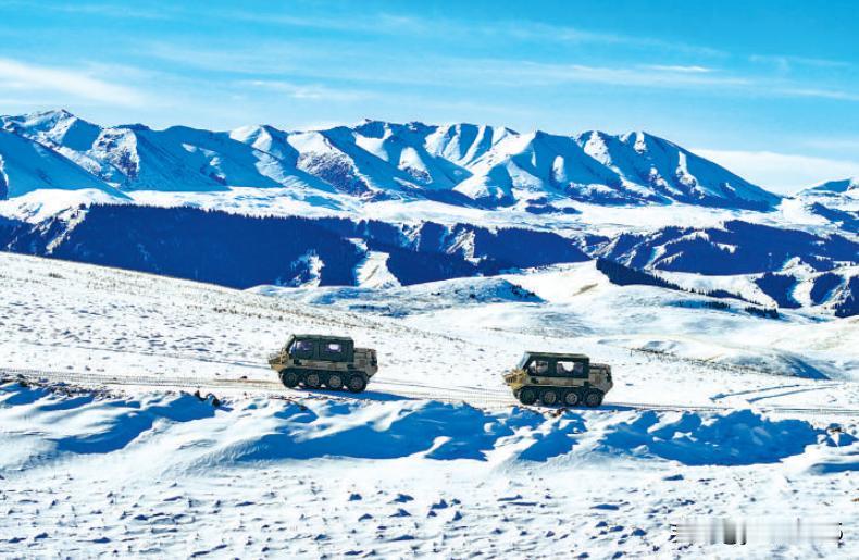 边防官兵冬季巡逻是个比较棘手的问题，徒步肯定是不行的，有些地方积雪很厚，徒步根本