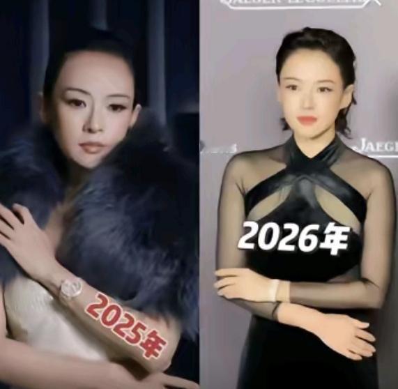 章子怡这明显提拉的有点过了，连耳朵都被幸扯的变了形！从侧脸看，外眼角上翘，这真