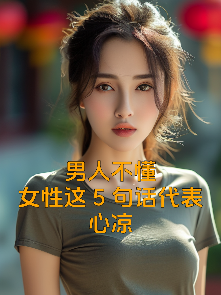 男人不懂，女性这5句话代表心凉