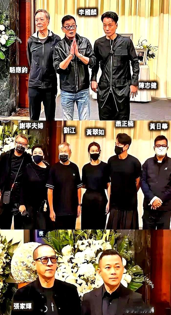 我天，许绍雄追悼会那张照片，差点以为是TVB开了个欧阳震华、黄日华等TV