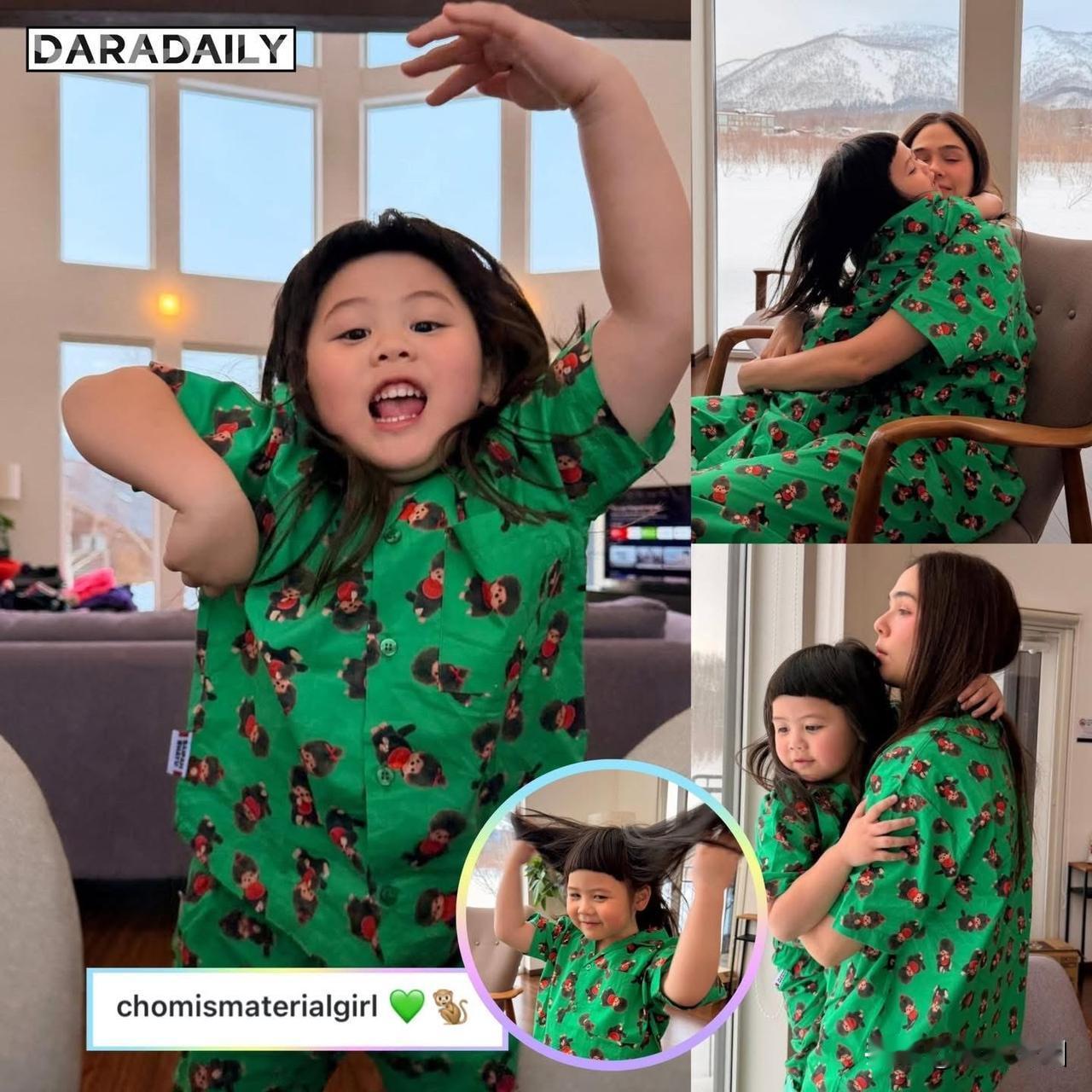 Chompoo和小Gale的亲子猴子衫。。🐒🐒