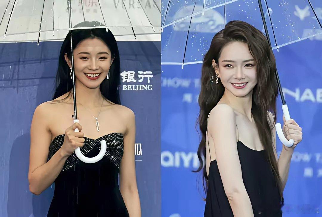 北京电影节红毯刚刷完，我盯着手机放大看了三遍。红色组高圆圆一条深V大红裙，腰线卡