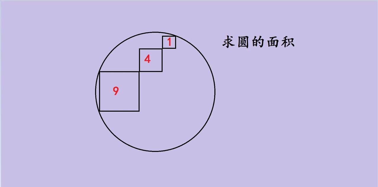985毕业的老爸，居然被一道初中数学题难住了！题目是圆里有三个正方形，面积分别为