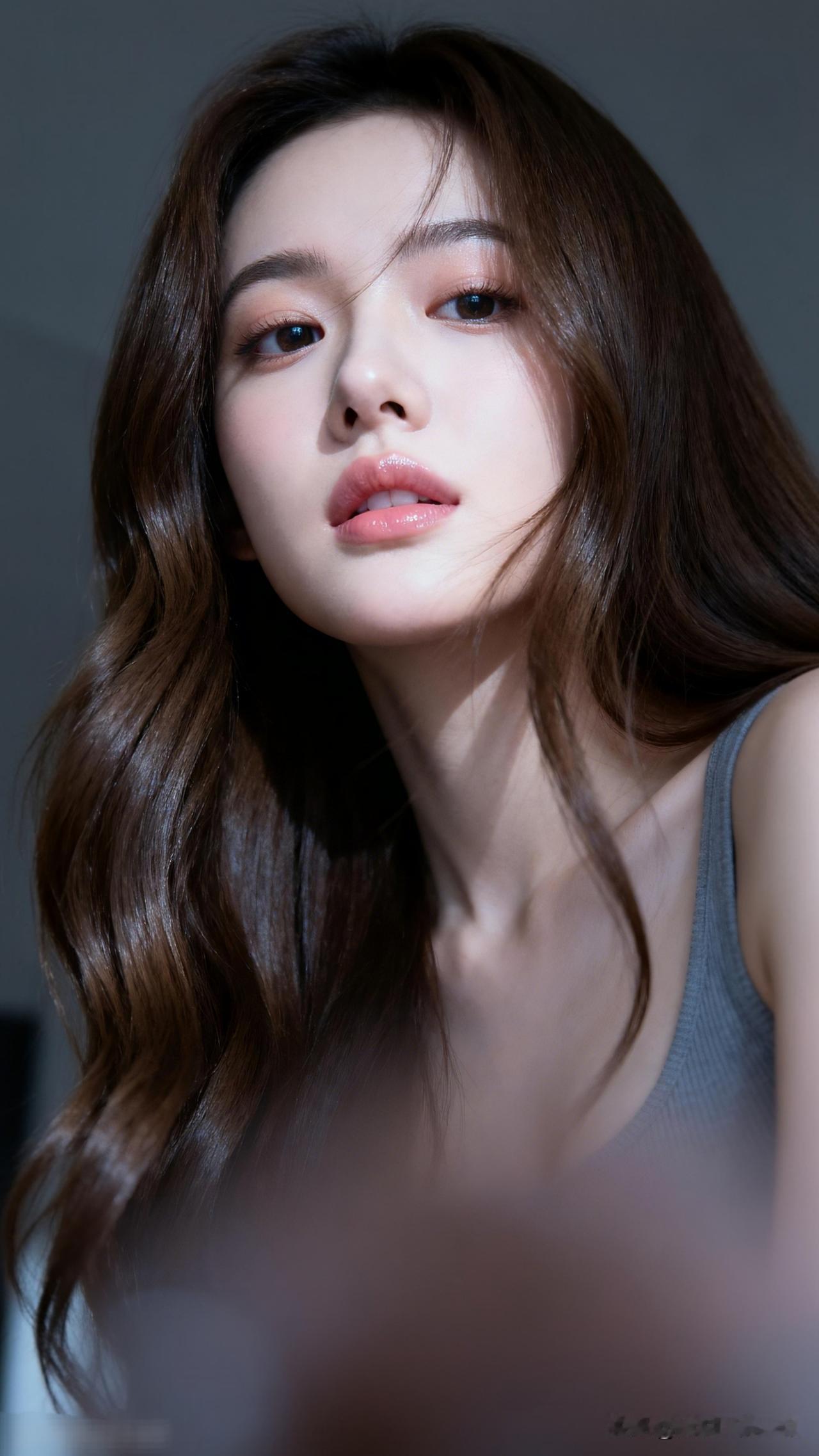 轻纱遮面，红唇微启。什么样的女人让男人看了就心动温柔眼神，自然妆容，美得心动！