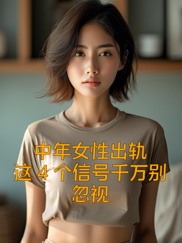中年女性出轨，这4个信号千万别忽视