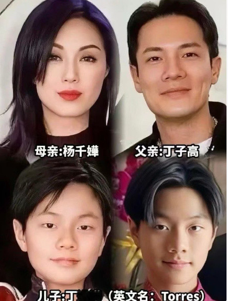 杨千嬅13岁儿子近照，跟丁生像到ai换脸都看不出来的程度​​​