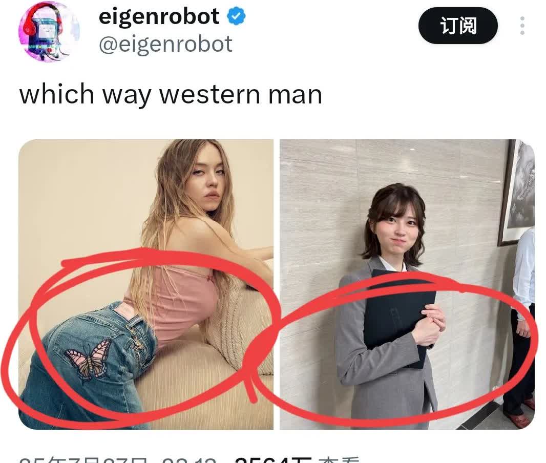 日本小姐姐突然爆红是因为一个大V转发了她的推特，并且做了一个调查问卷：在性感美女