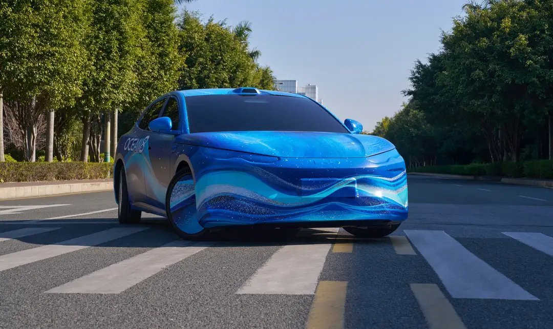 【比亚迪海洋8系双旗舰海豹08、海狮08实车曝光，均配后轮转向】比亚迪海洋8