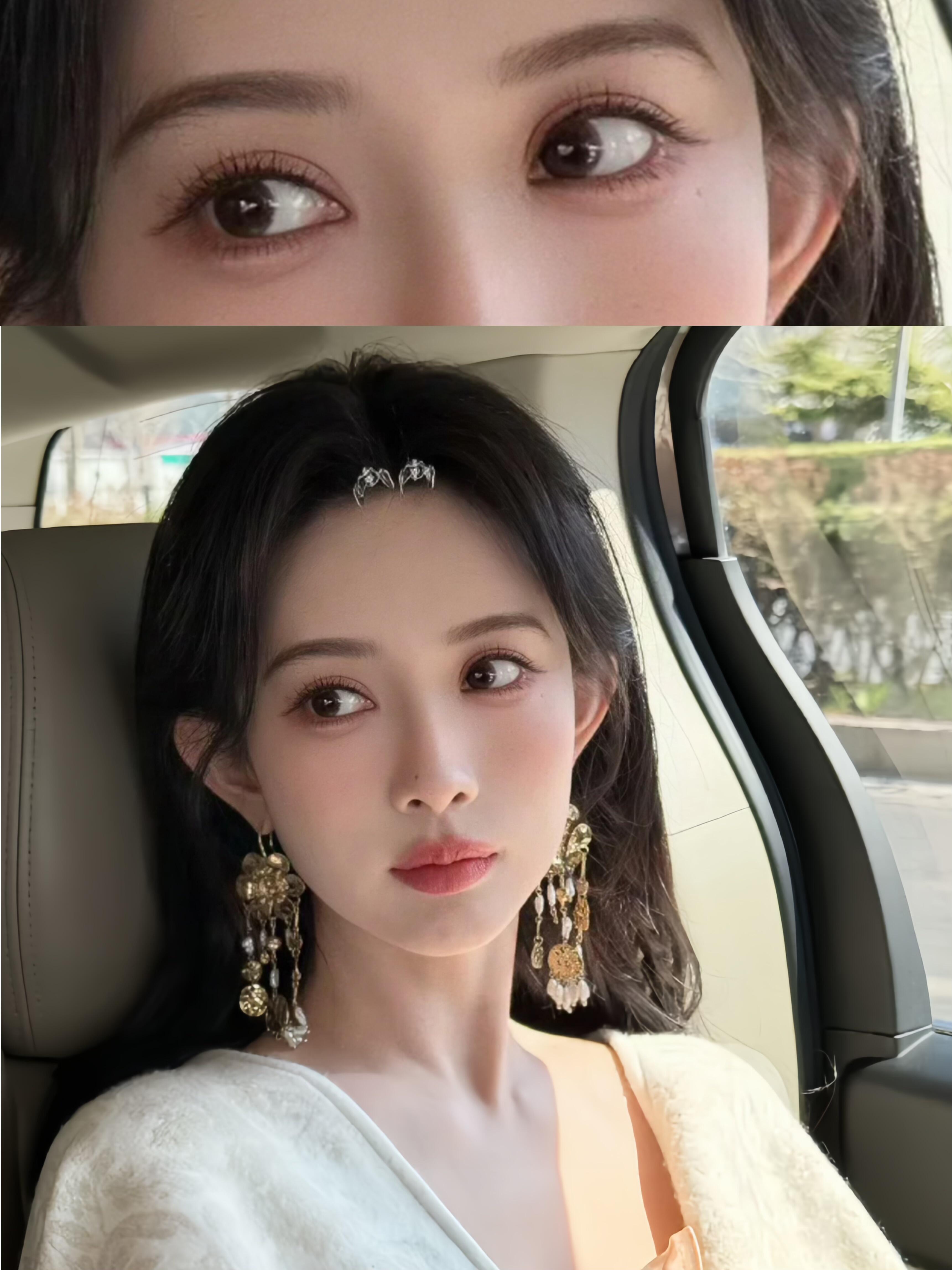 撑起孟子义万人迷人设的，是她这双桃花眼吧孟子义真的是内娱辨识度超高的大美女，在甜