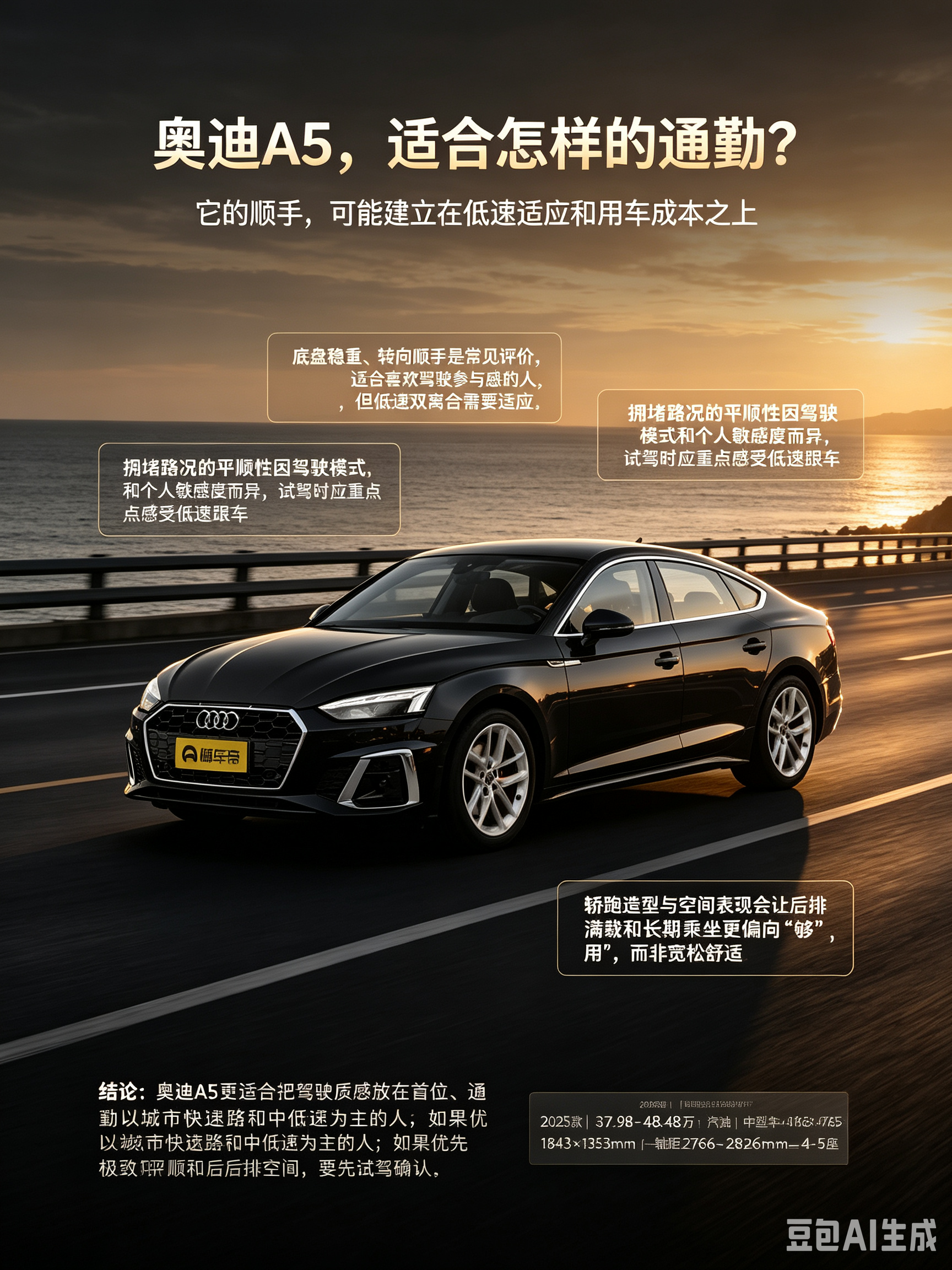 奥迪A5通勤到底适合谁