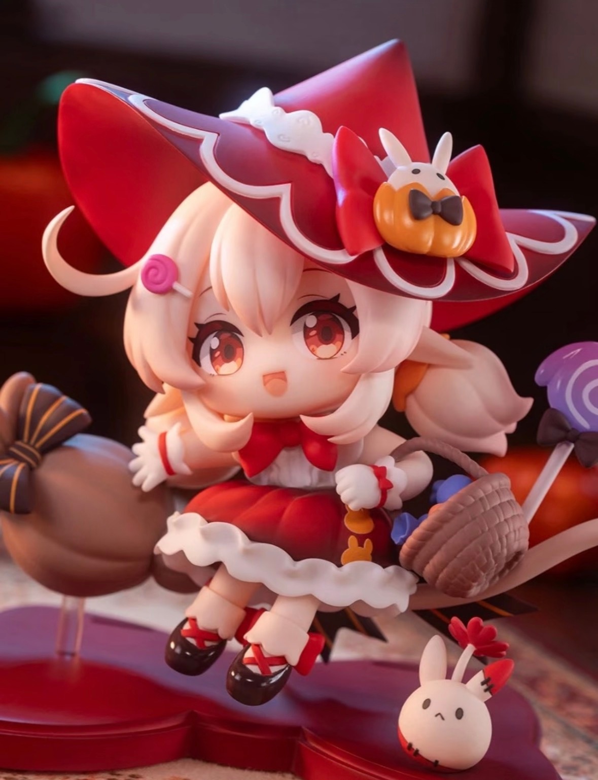 「幽夜绮想」系列可莉Q版手办彩模公开～尺寸高约11cm，长约12cm，宽