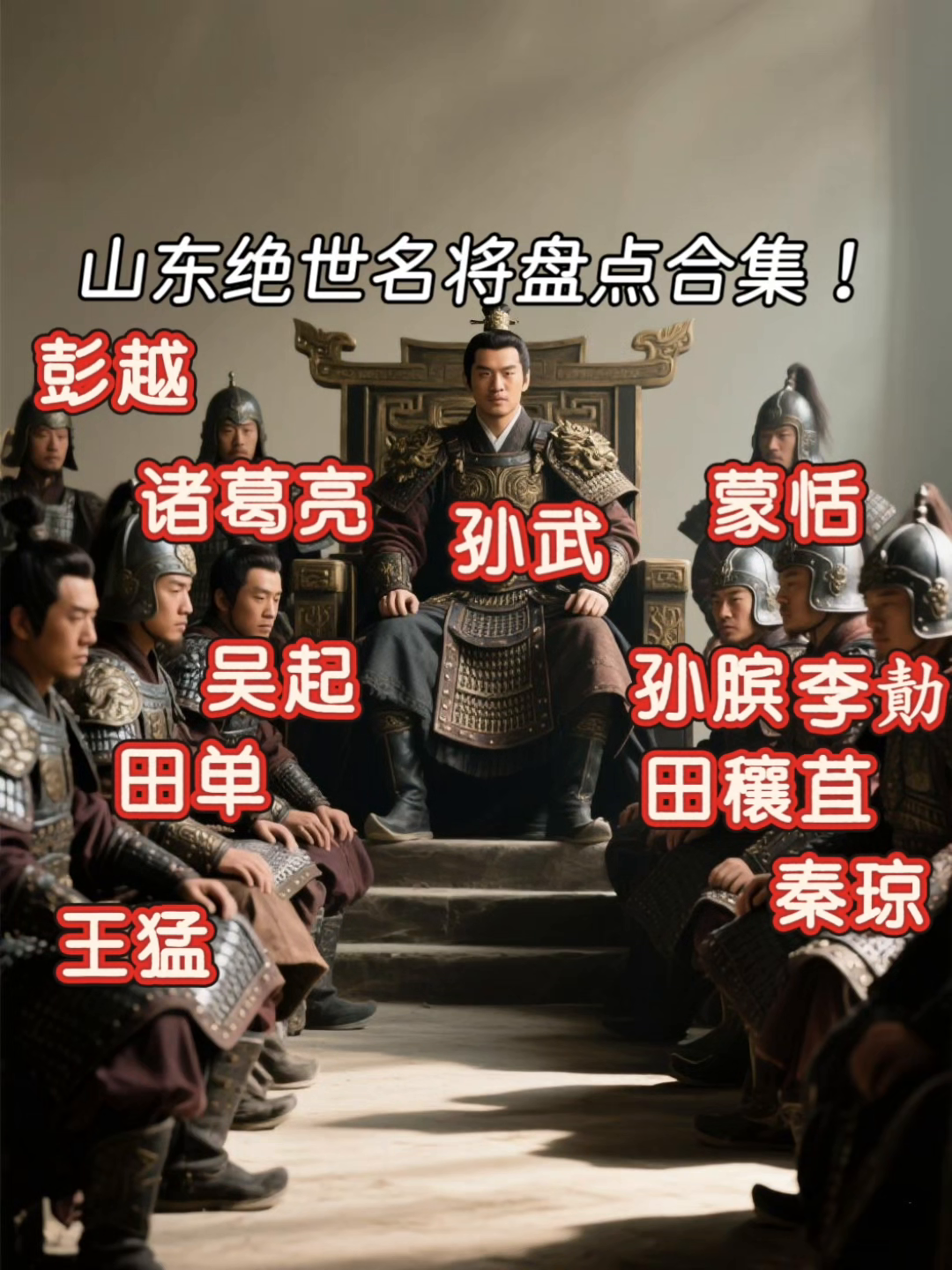 山东绝世名将盘点合集！