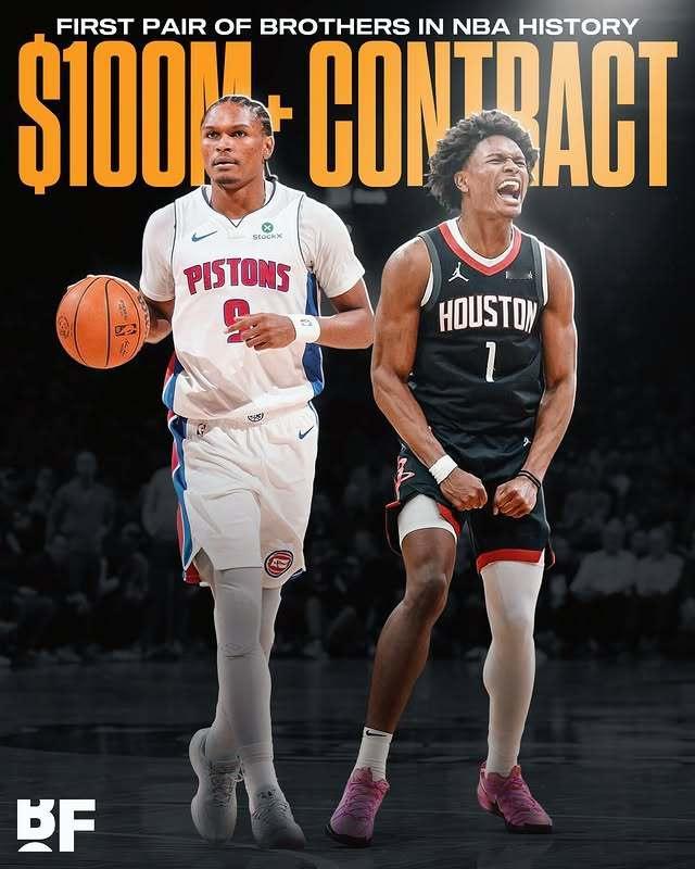 NBA最强双胞胎！汤普森兄弟赚大了💰🔥阿门和奥萨尔·汤普森创造了NBA历史