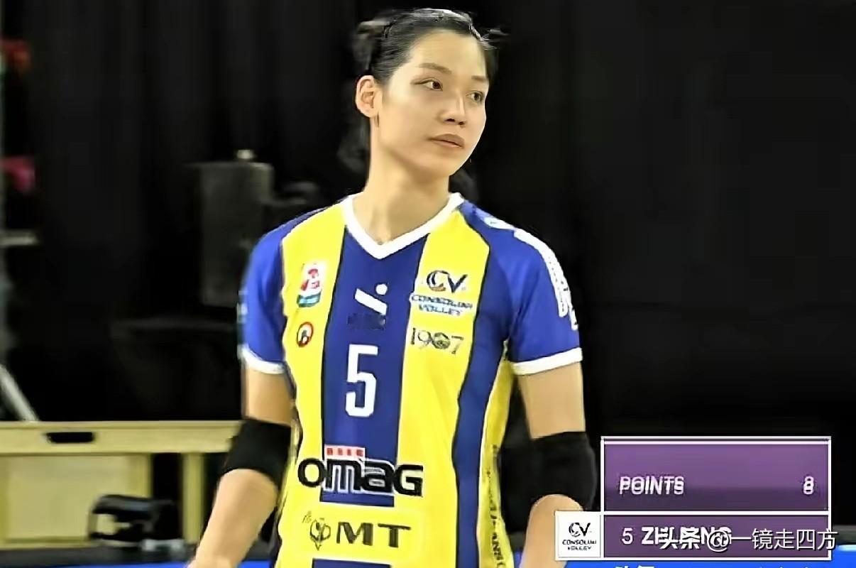 北京时间今天凌晨刚刚结束的一场女排意甲联赛第18轮的比赛，中国女排球员庄宇珊所在