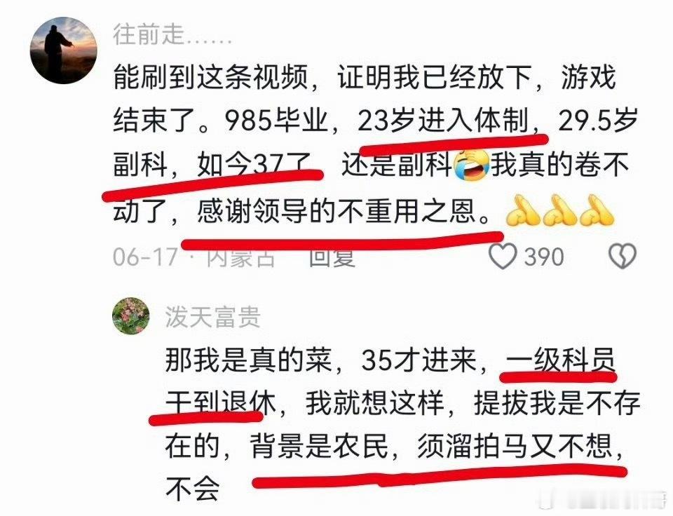 体制内很多人晋升的现状。。。​​​