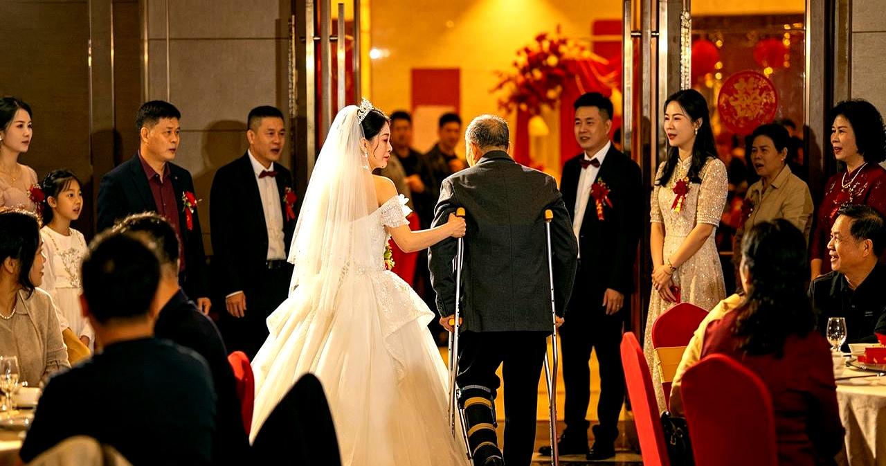 你见过最狠的婚礼翻车现场是啥样？深圳姑娘结婚，就因为亲爹腿脚不便，婆家死活不让