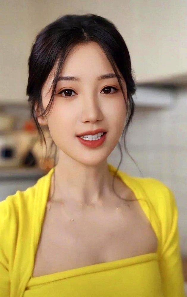 38岁女演员的真实处境，全藏在这组甜美照片背后。毛晓彤穿着黄色修身套装，对着镜头甜笑，皮肤紧致得像二