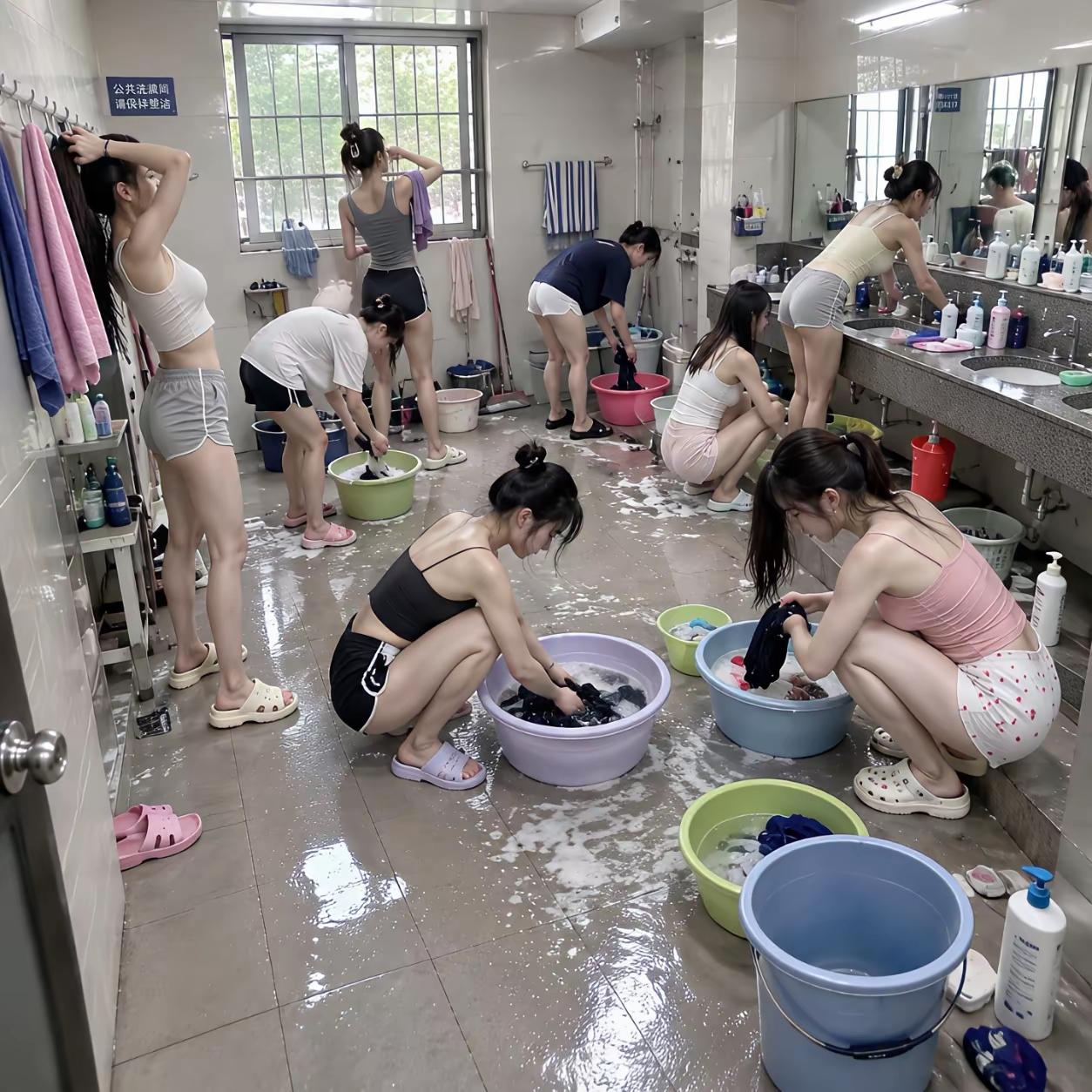 如果这是大学里的寝室生活，让你生活四年，会不会崩溃？校园寝室环境大学女生寝宿