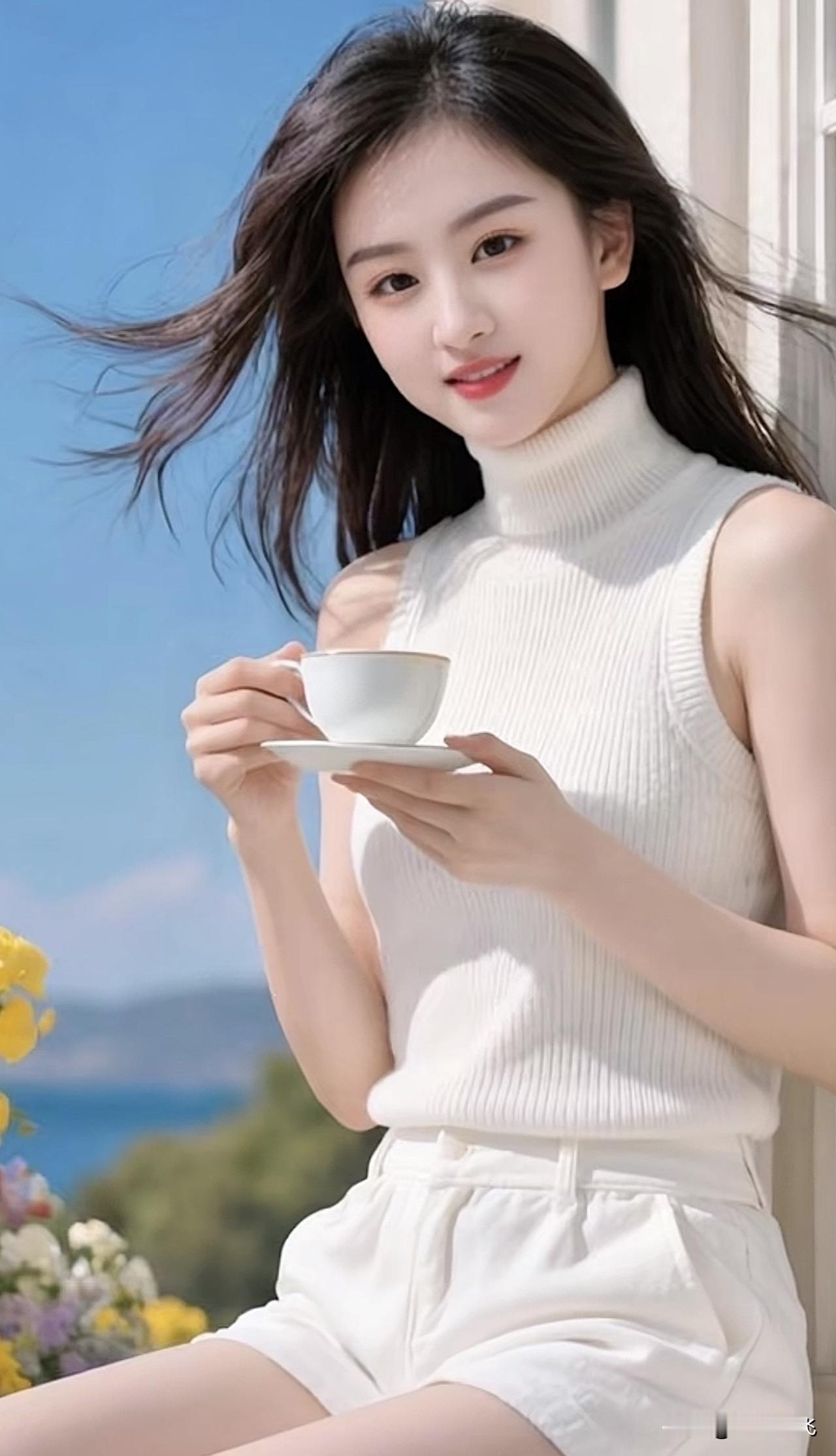 阳光明媚的午后，享受一杯香浓的咖啡，生活如此美好。🌞☕️💕咖啡治愈感治愈系