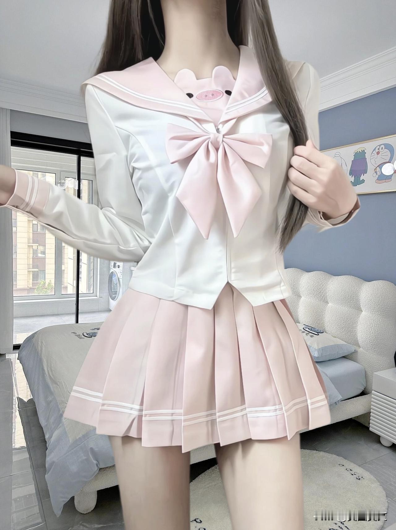 清纯甜妹jk穿搭女大学生