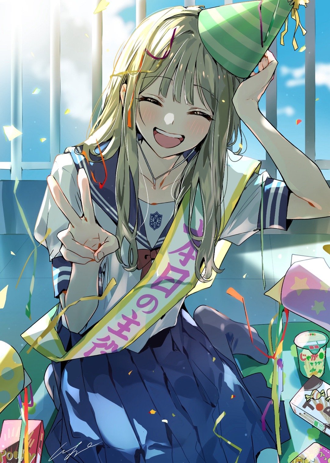 审美提升丨宝藏插画师：ぽむ[比心]二次元萌甜少女，布林布林的大眼睛太美了～好喜欢小
