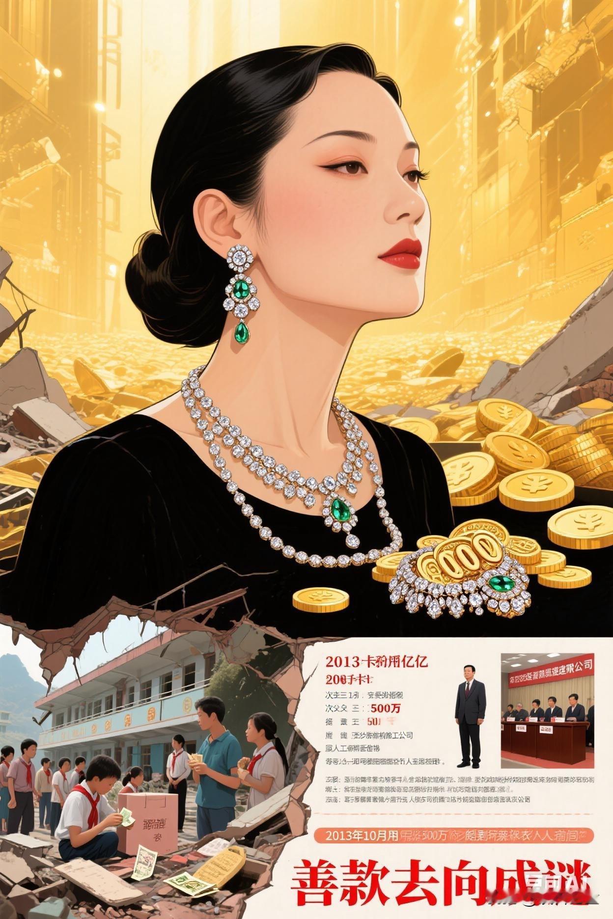 戴着200多万的耳环时，意味着我还能随手拿下价值2000多万的珠宝套链，这背后是