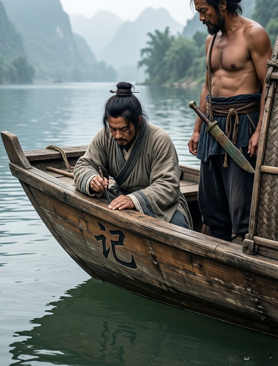 刻舟求剑背后的智慧，所有人都说他傻，其实他有大智慧。古人乘舟，如是孤身一