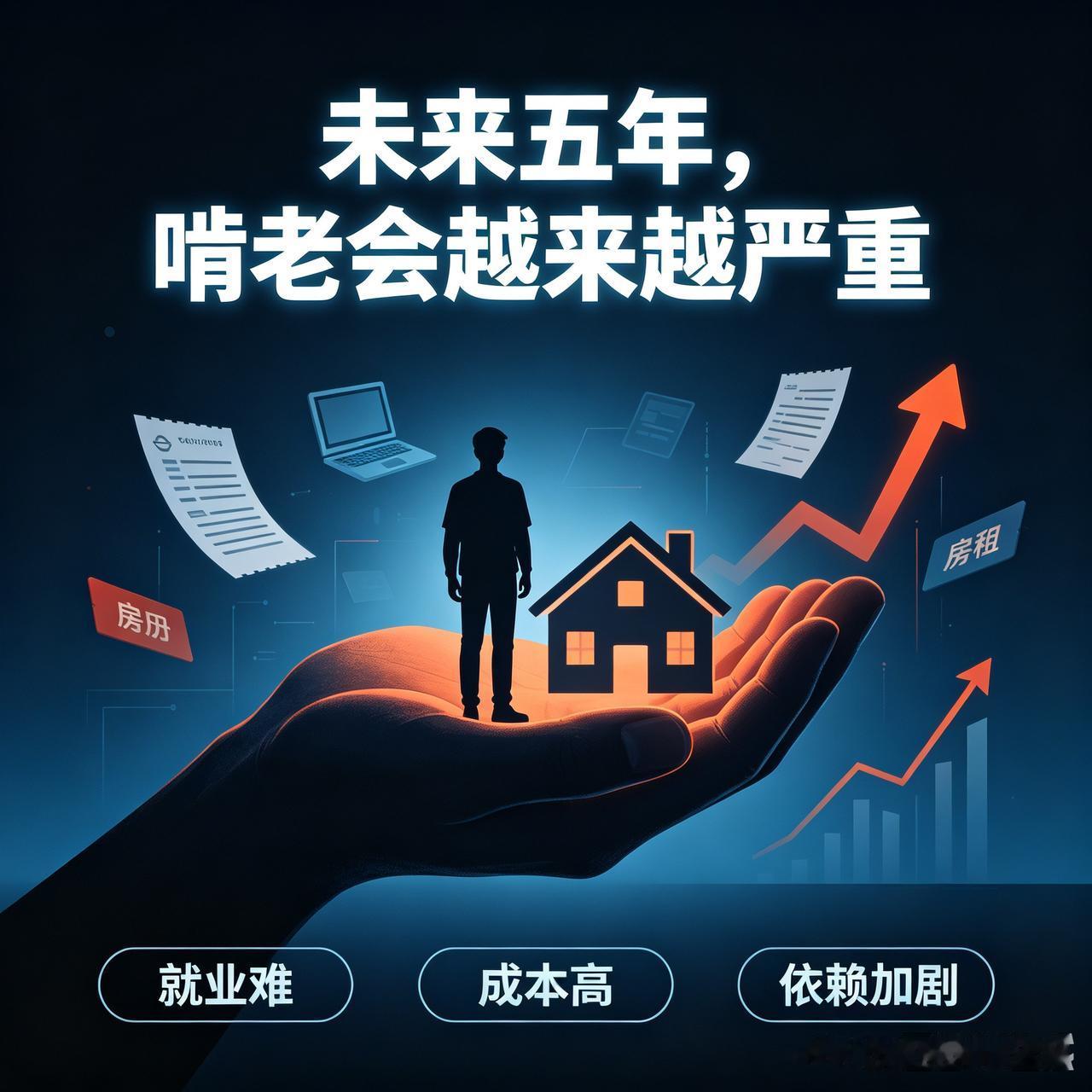 未来5年，啃老将会越来越严重。未来五年，孩子单凭自己根本撑不起正常生活，压力会只