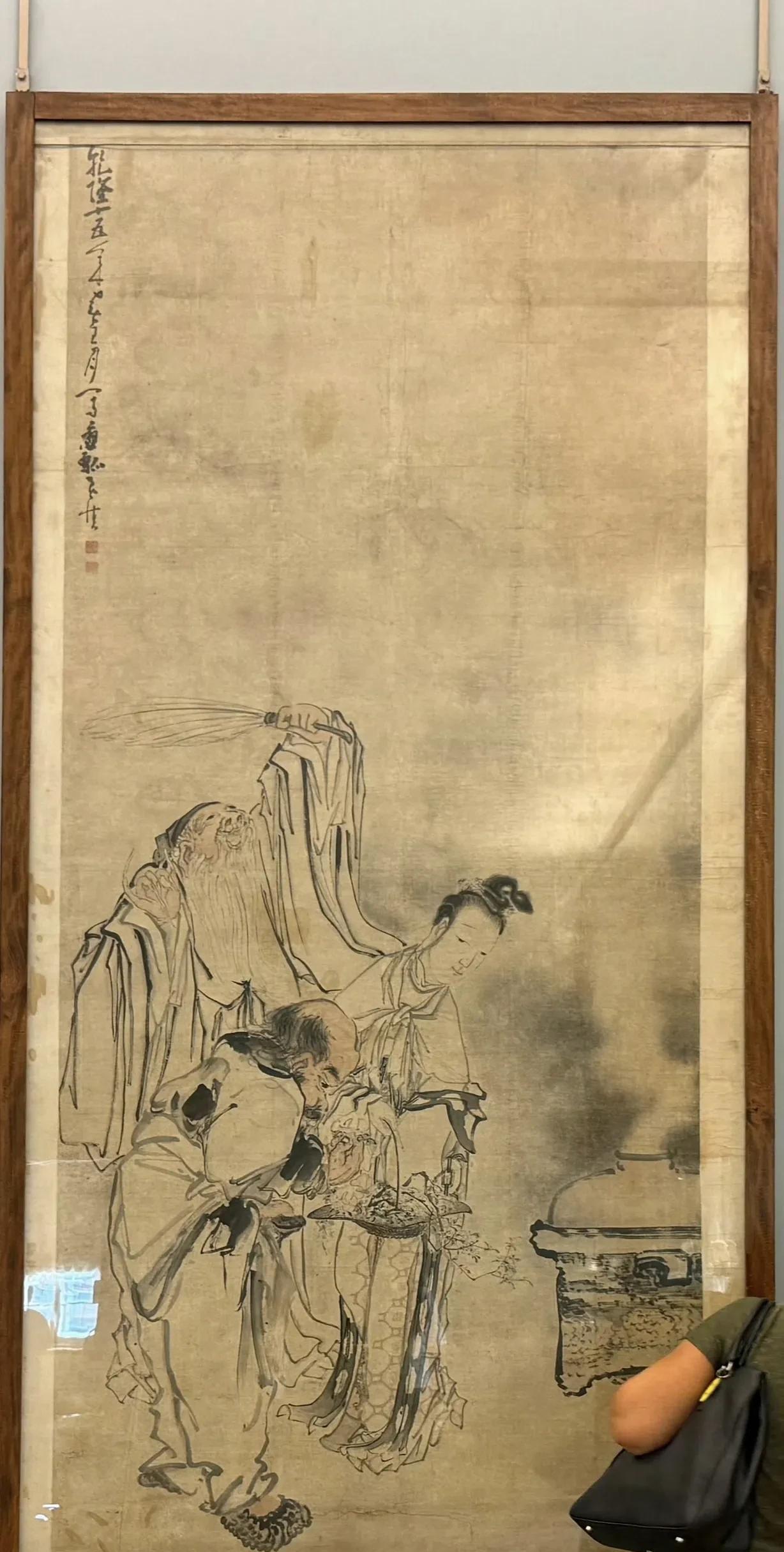 这是一幅清代“扬州八怪”之一黄慎的作品，这幅画作在哪里呢？在圣彼得堡的冬宫博