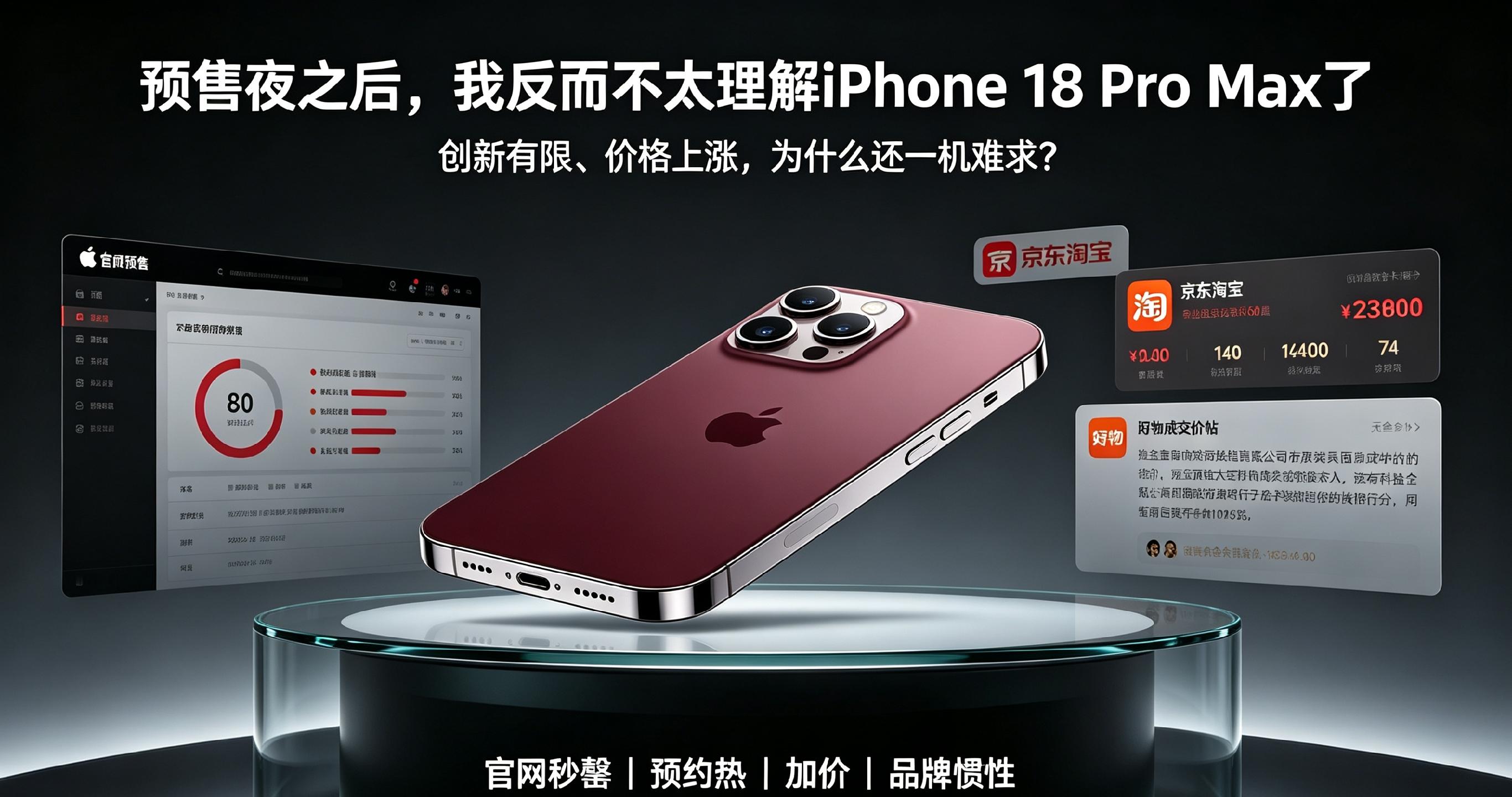预售夜秒罄，我看不懂iPhone18ProMax：热度是刚需，还是泡沫？