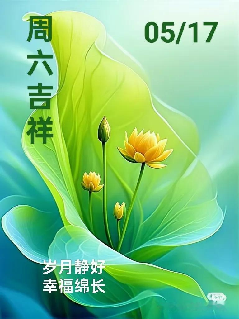 接好运，早上好！5月17日周六愉快！保佑我们全家顺顺当当！平平安安好运祝福五月