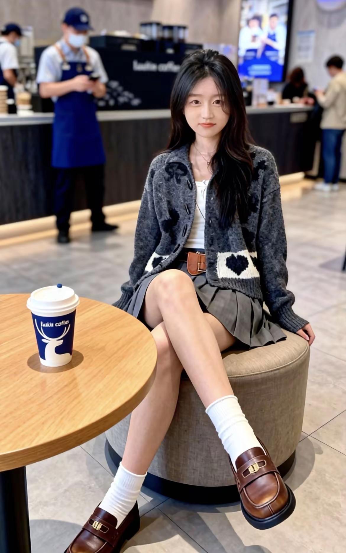 咖啡续命时间☕️。分享咖啡馆拍照穿搭日常分享