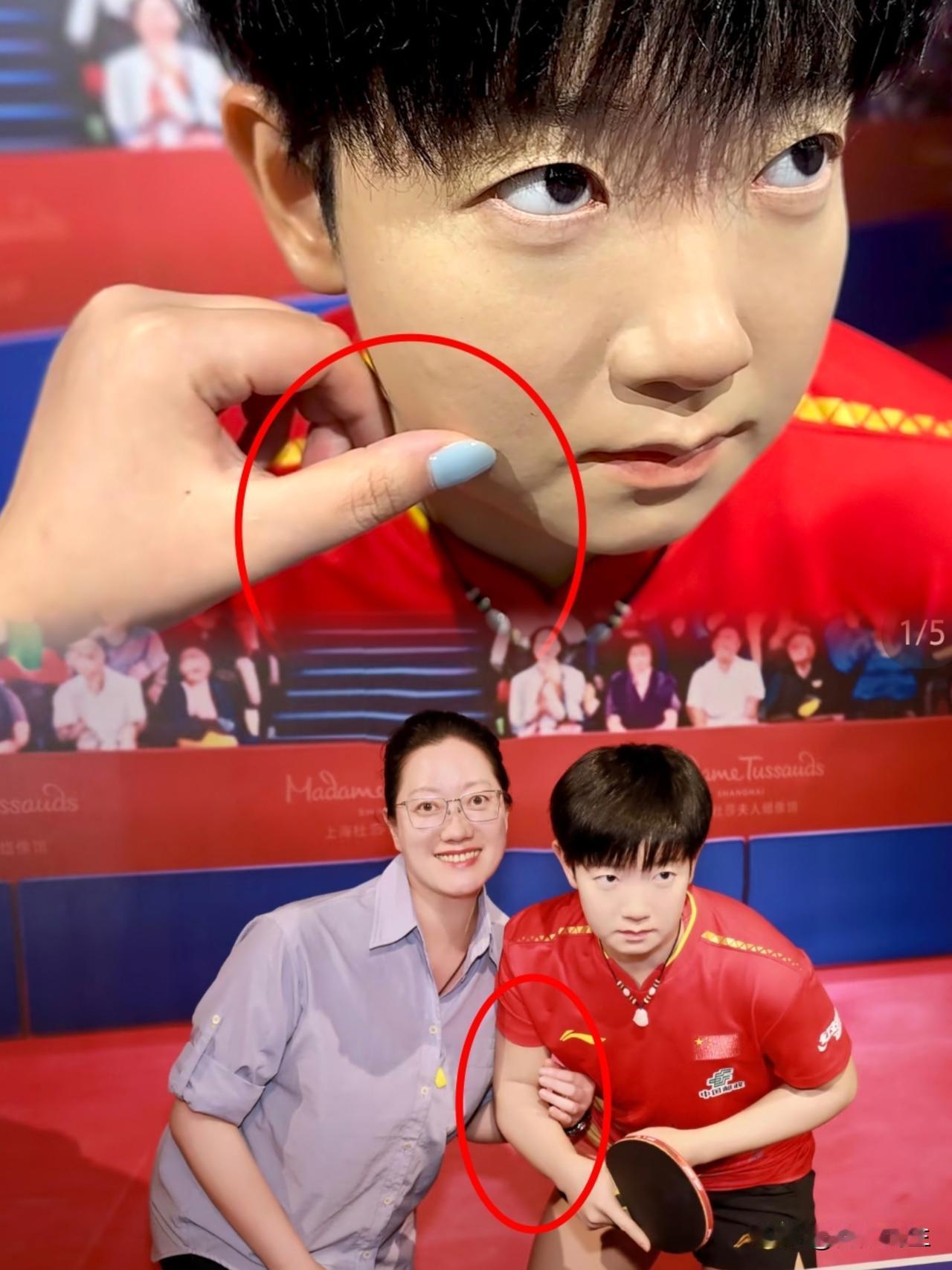 说实话，部分游客做出的事，真的让人无可奈何！孙颖莎蜡像入驻上海杜莎才六天