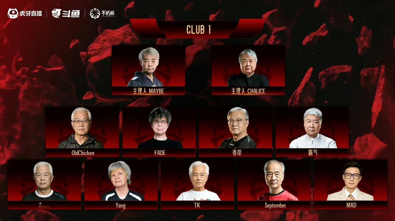 第二届老头杯，选人大赛结束第二届老头杯今天晚上选人已经结束，四个俱乐部，每个